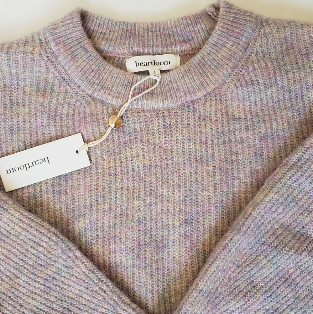 NWT Heartloom Esther Pullover Knit Mock Neck Sweater Size Large